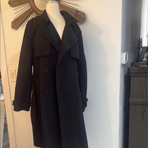 A New Day Black and Brown Striped Coat